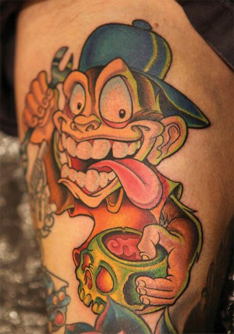 Tatuagem masculina estilo new school