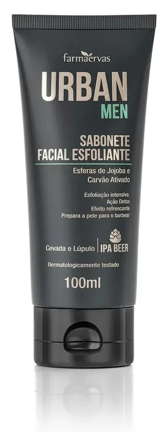 Sabonete Facial Esfoliante Urban Men 100ml