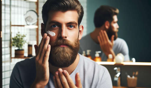 homem fazendo limpeza de pele masculina