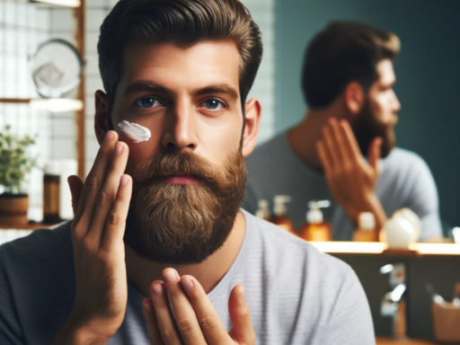 homem fazendo limpeza de pele masculina